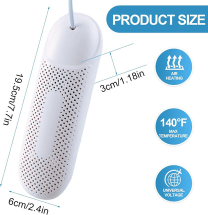 Electric Portable Shoe Dryer Warmer with Timer for Sneaker Socks Gloves Drying
