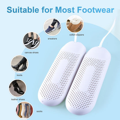 Electric Portable Shoe Dryer Warmer with Timer for Sneaker Socks Gloves Drying